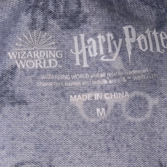 Harry Potter PJ top Wizarding World Women Medium Silky Stretch Fleece Pajama - Picture 2 of 4